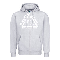 Heather Grey gracie jiu jitsu  2 Zipper Hoodie - artisFamous