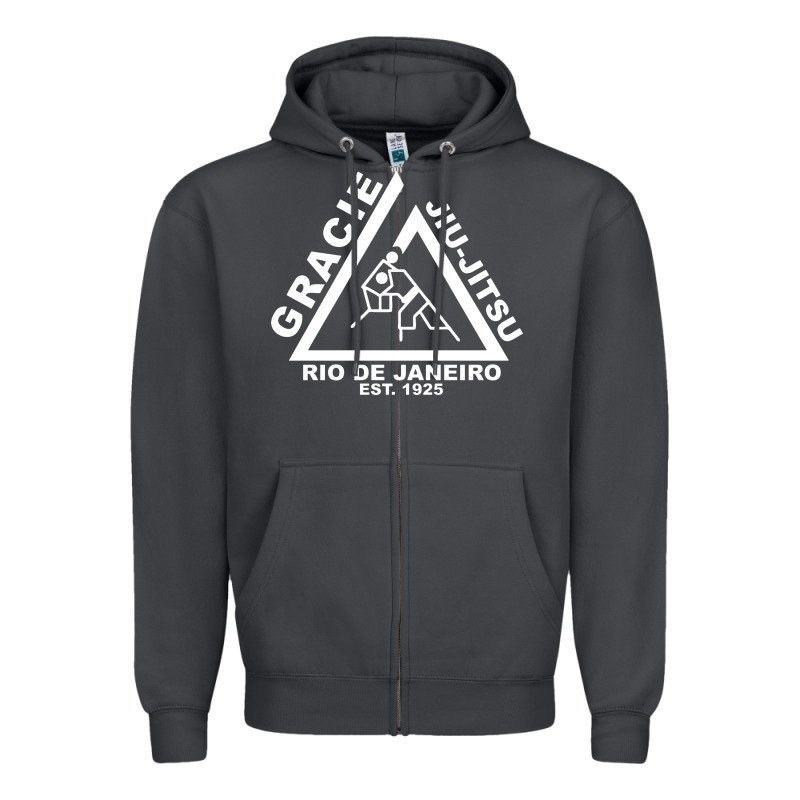 Gracie Jiu Jitsu  2 Zipper Hoodie by artisFamous | Teevron