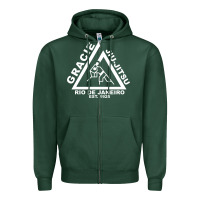 Sports Green gracie jiu jitsu  2 Zipper Hoodie - artisFamous