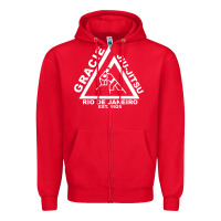 Red gracie jiu jitsu  2 Zipper Hoodie - artisFamous