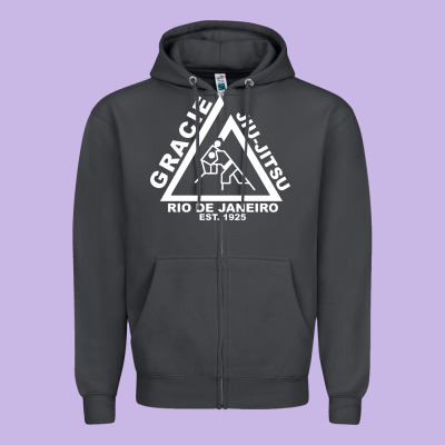 Gracie Jiu Jitsu  2 Zipper Hoodie Designed By Artisfamous