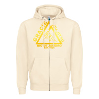 Sandshell gracie jiu jitsu Zipper Hoodie - artisFamous