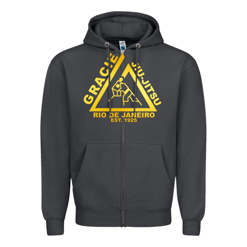 Gracie Jiu Jitsu Zipper Hoodie by artisFamous | Teevron