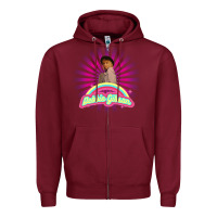 Burgundy debbie gibson Zipper Hoodie - artisFamous