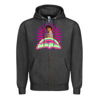 Charcoal Heather debbie gibson Zipper Hoodie - artisFamous