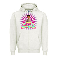 Oatmeal Heather debbie gibson Zipper Hoodie - artisFamous