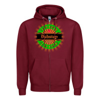 Burgundy dubstep Zipper Hoodie - artisFamous