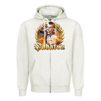 Oatmeal Heather sabaton 2 Zipper Hoodie - artisFamous