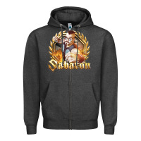 Charcoal Heather sabaton 2 Zipper Hoodie - artisFamous
