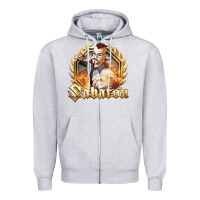 Heather Grey sabaton 2 Zipper Hoodie - artisFamous