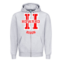 Heather Grey howard 1867 university Zipper Hoodie - artisFamous