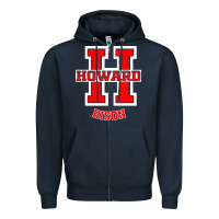Navy howard 1867 university Zipper Hoodie - artisFamous