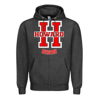 Charcoal Heather howard 1867 university Zipper Hoodie - artisFamous