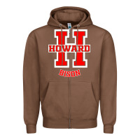 Chestnut howard 1867 university Zipper Hoodie - artisFamous