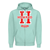 Seafoam howard 1867 university Zipper Hoodie - artisFamous