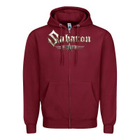 Burgundy sabaton 5 Zipper Hoodie - artisFamous