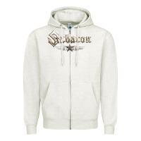 Oatmeal Heather sabaton 5 Zipper Hoodie - artisFamous