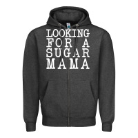 Charcoal Heather looking for a sugar mama Zipper Hoodie - artisFamous