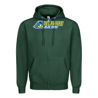 Sports Green delaware fightin' blue hens Zipper Hoodie - artisFamous