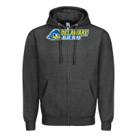 Charcoal Heather delaware fightin' blue hens Zipper Hoodie - artisFamous