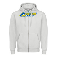 Dove Grey delaware fightin' blue hens Zipper Hoodie - artisFamous