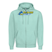 Seafoam delaware fightin' blue hens Zipper Hoodie - artisFamous