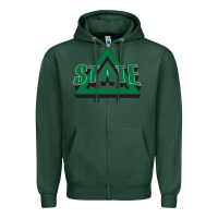 Sports Green delta state athletics Zipper Hoodie - artisFamous