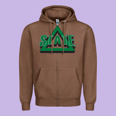 Delta State Athletics Zipper Hoodie Designed By Artisfamous