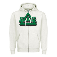 Oatmeal Heather delta state athletics Zipper Hoodie - artisFamous