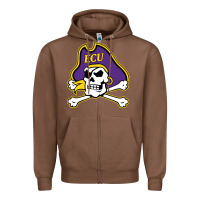Chestnut east carolina pirates Zipper Hoodie - artisFamous