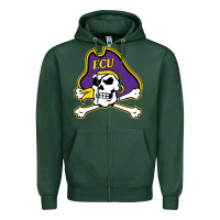 Sports Green east carolina pirates Zipper Hoodie - artisFamous