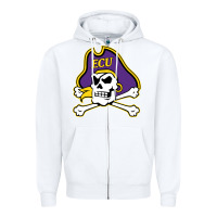 White east carolina pirates Zipper Hoodie - artisFamous