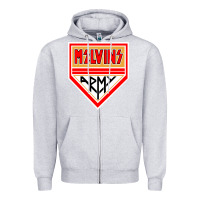 Heather Grey melvins army Zipper Hoodie - artisFamous