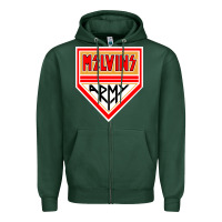 Sports Green melvins army Zipper Hoodie - artisFamous