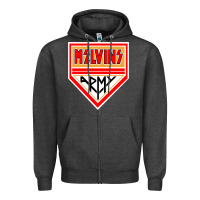 Charcoal Heather melvins army Zipper Hoodie - artisFamous