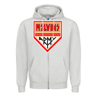 Dove Grey melvins army Zipper Hoodie - artisFamous