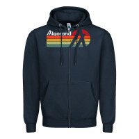 Navy algorand algo crypto Zipper Hoodie - artisFamous