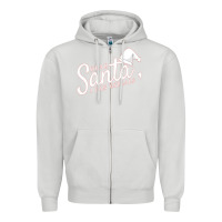 Dove Grey Dear Santa I Can Explain Zipper Hoodie - artisFamous