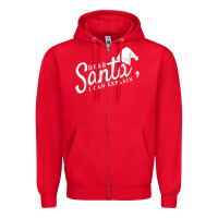 Red Dear Santa I Can Explain Zipper Hoodie - artisFamous
