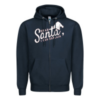 Navy Dear Santa I Can Explain Zipper Hoodie - artisFamous