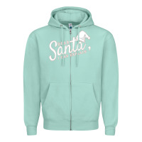 Seafoam Dear Santa I Can Explain Zipper Hoodie - artisFamous