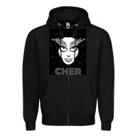Black CHER Zipper Hoodie - artisFamous