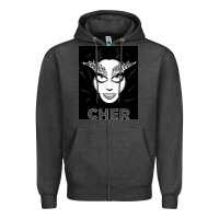 Charcoal Heather CHER Zipper Hoodie - artisFamous