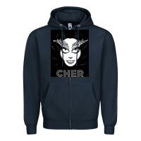 Navy CHER Zipper Hoodie - artisFamous