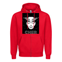 Red CHER Zipper Hoodie - artisFamous
