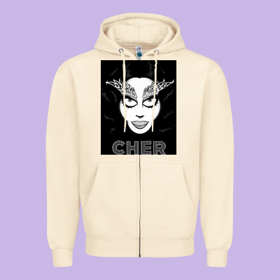 Cher Zipper Hoodie Designed By Artisfamous