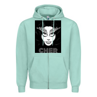 Seafoam CHER Zipper Hoodie - artisFamous