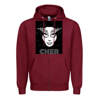 Burgundy CHER Zipper Hoodie - artisFamous