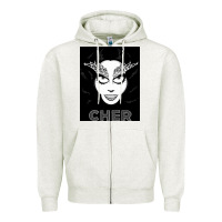 Oatmeal Heather CHER Zipper Hoodie - artisFamous