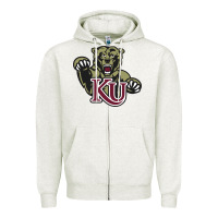 Oatmeal Heather kutztown golden bears Zipper Hoodie - artisFamous